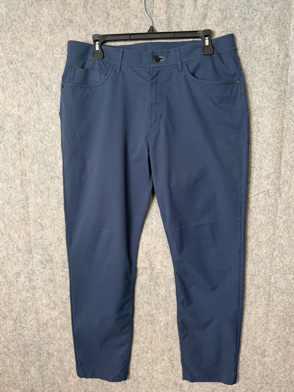 Public Rec Pants Mens 32 Navy Blue Chino Workday Tech Pockets Straight Leg